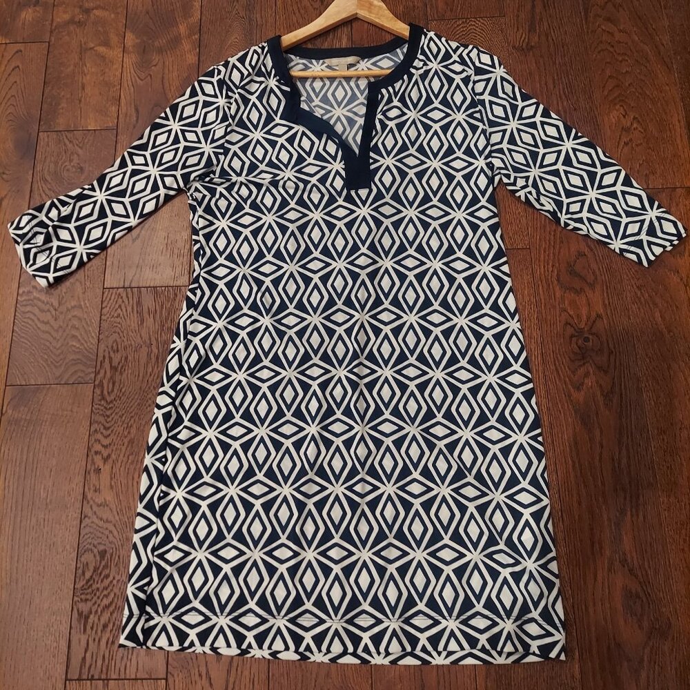 Banana Republic blue and white dress size L